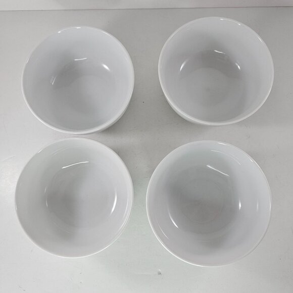 Set Of 4 Tabletops Gallery Umbria White Bowls Dishwasher Microwave Safe - Picture 2 of 12